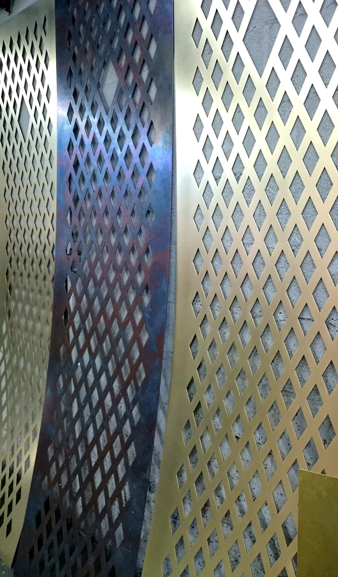 Grilles treillis brunissage tacheté